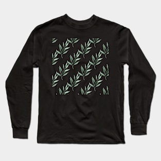 Eucalyptus pattern 2 (invert) Long Sleeve T-Shirt